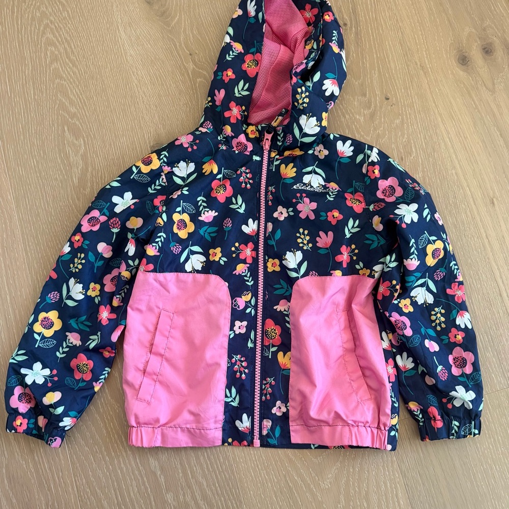 4T Eddie Bauer Floral Hooded Jacket